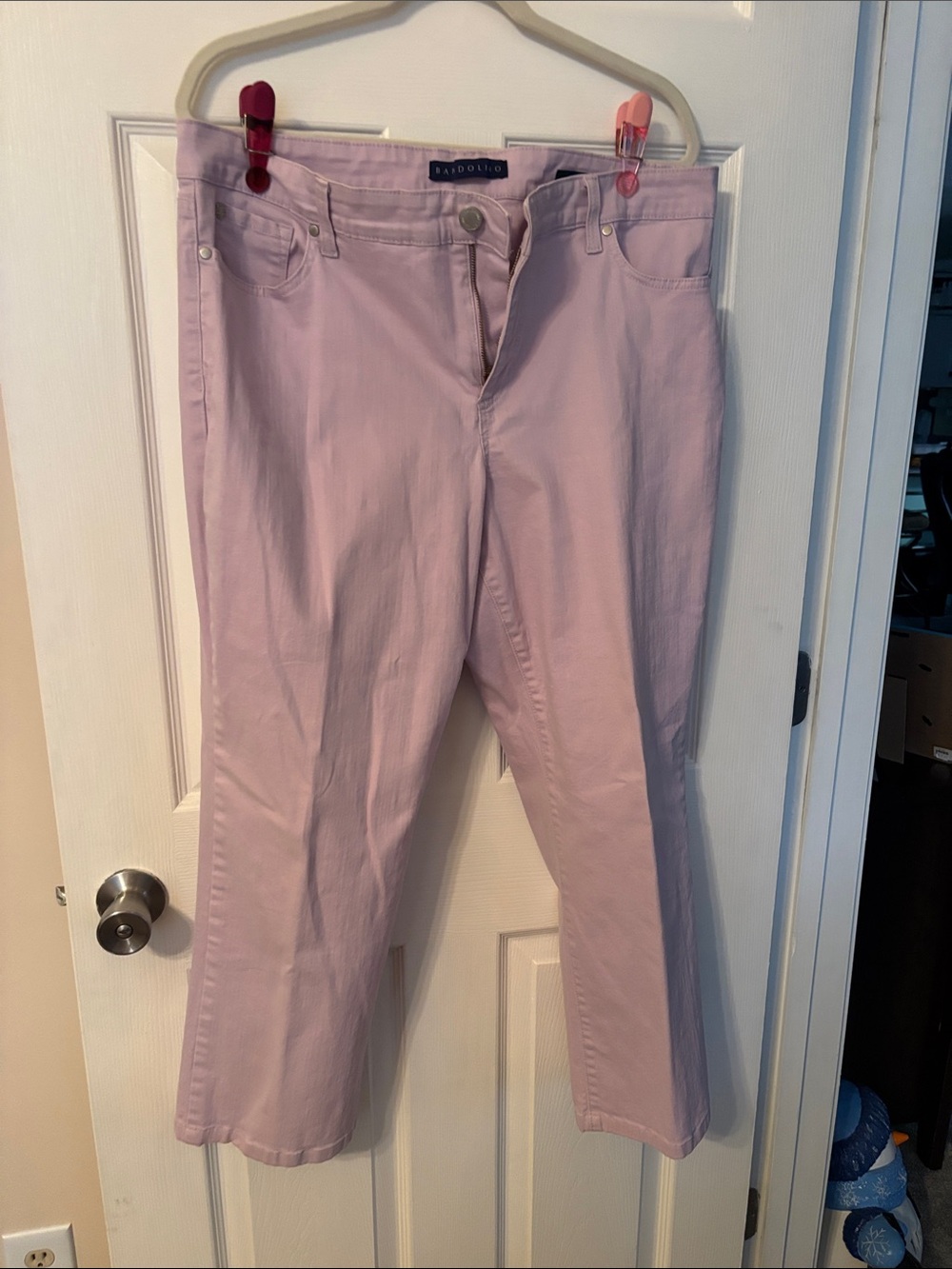 Bandolino Light Pink Straight-Leg Trousers